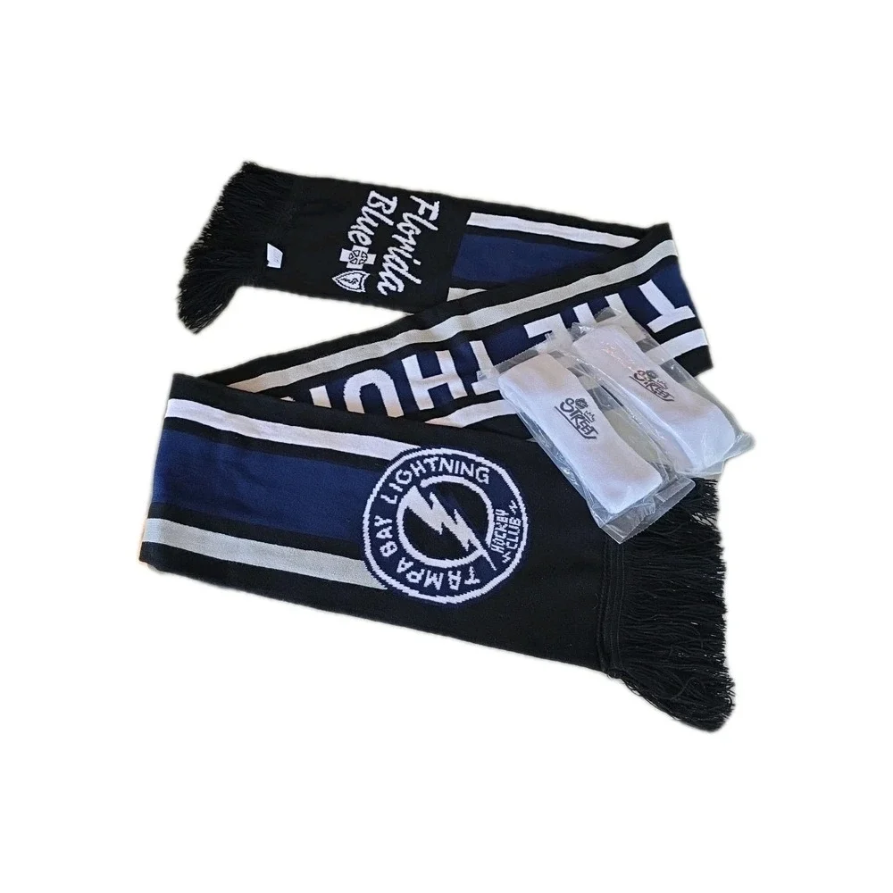 NHL Tampa Bay Lightning Be The Thunder Hockey Giveaway Team Scarf & 2 Sweatbands